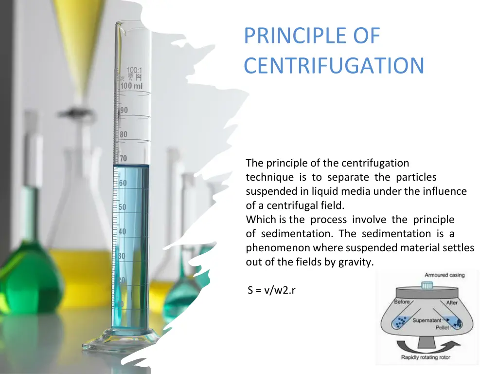 principle of centrifugation