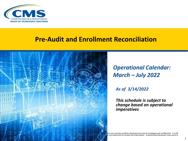 pre audit and enrollment reconciliation