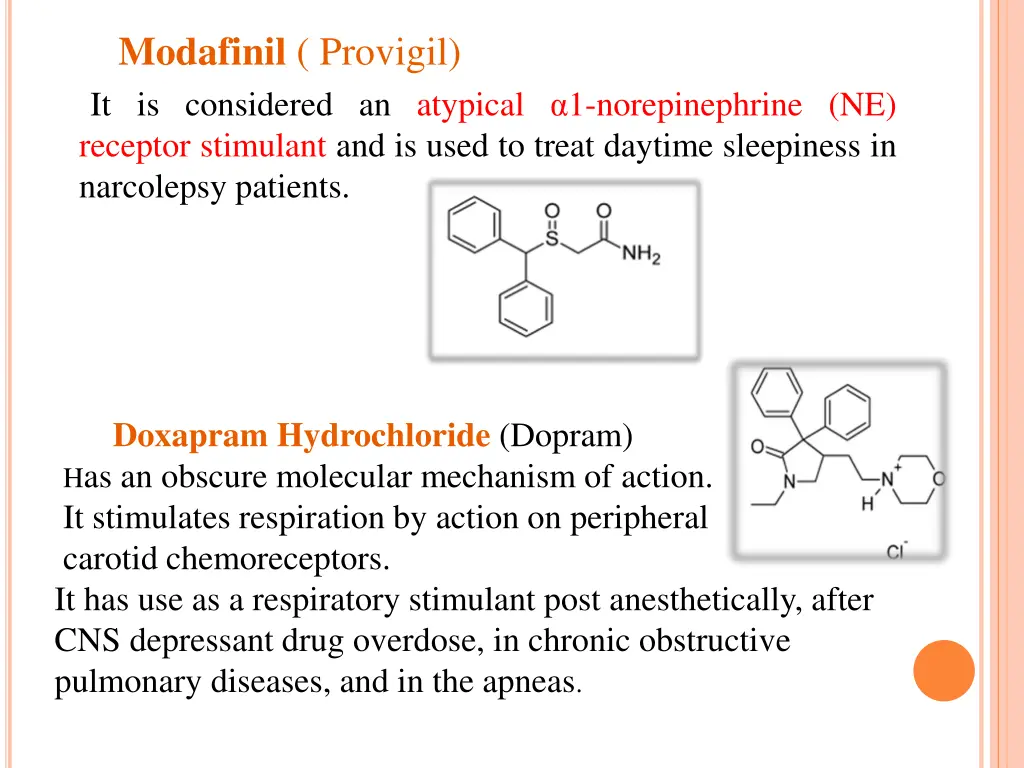 modafinil provigil it is considered an atypical