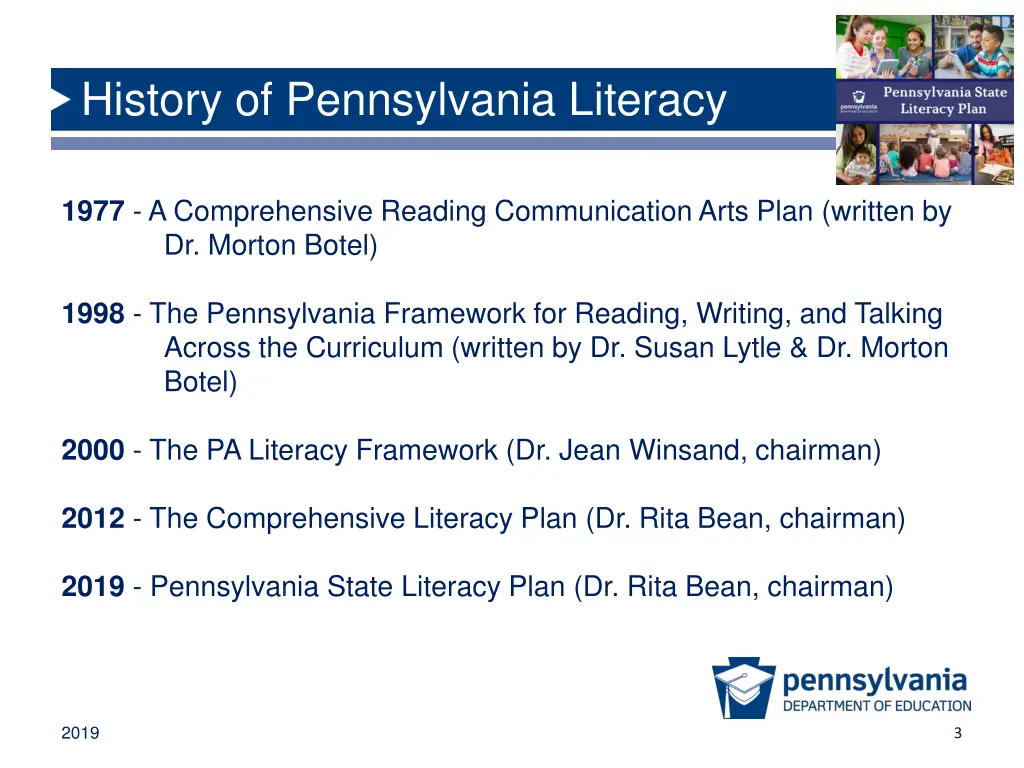 history of pennsylvania literacy