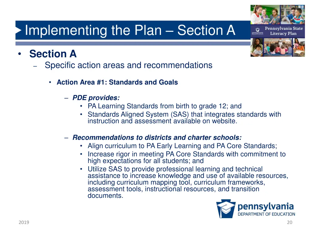 implementing the plan section a