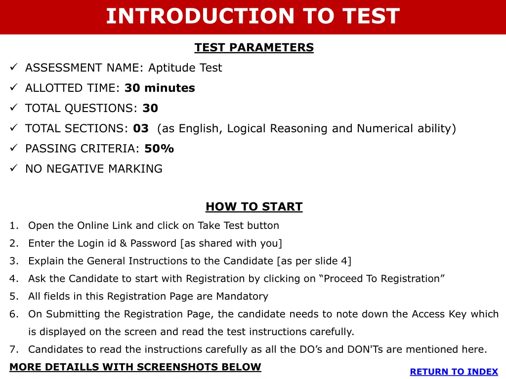 introduction to test