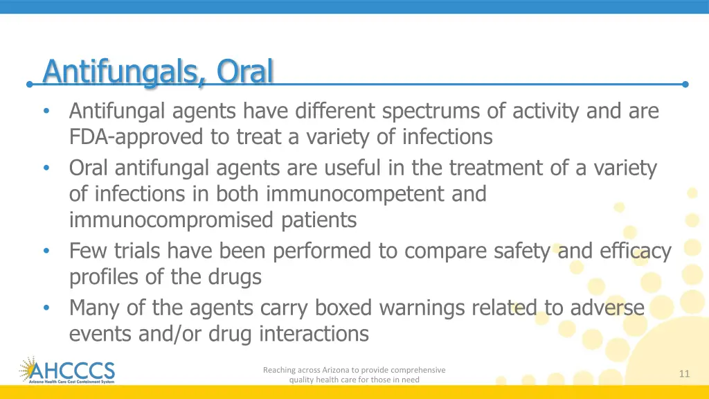 antifungals oral antifungal agents have different