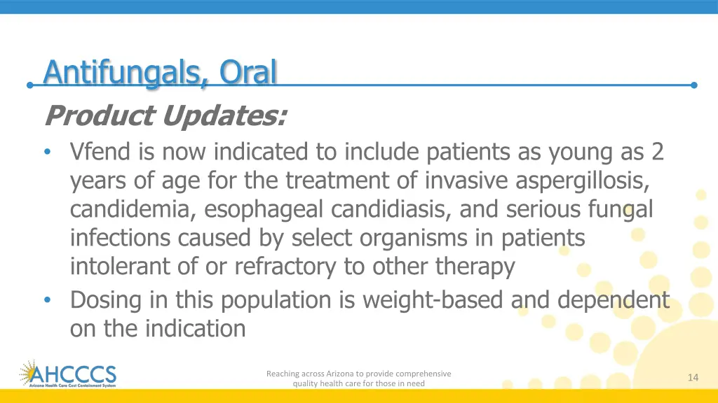 antifungals oral product updates vfend