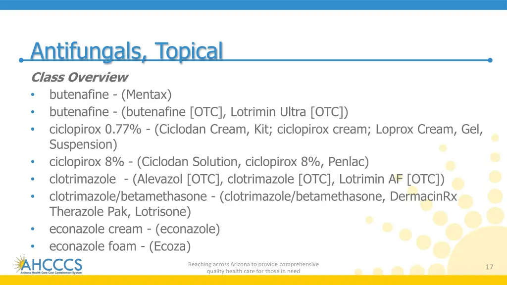 antifungals topical class overview butenafine