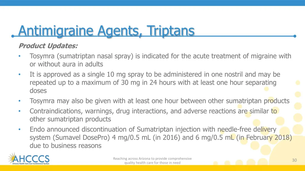 antimigraine agents triptans 1