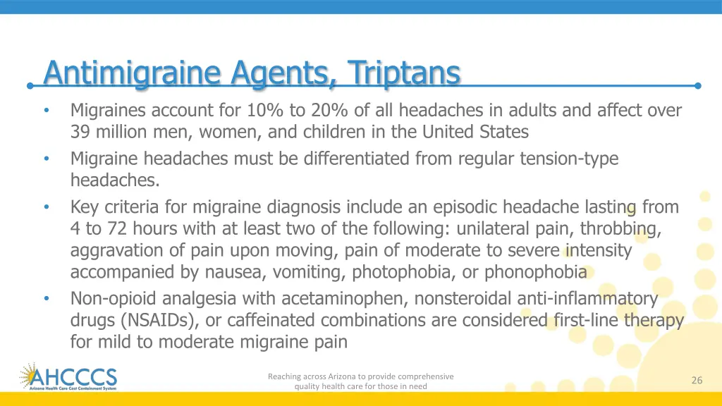 antimigraine agents triptans migraines account