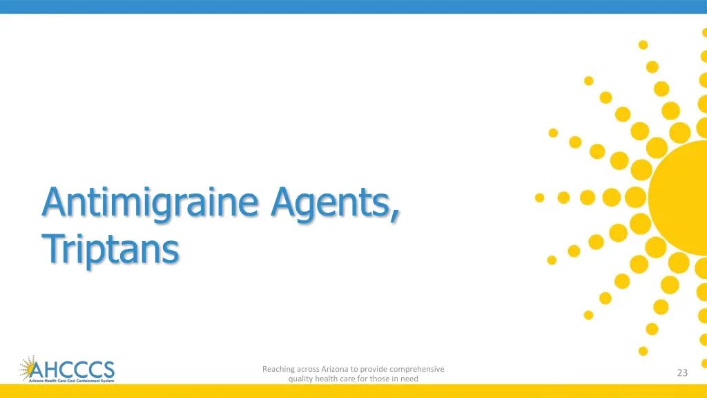 antimigraine agents triptans