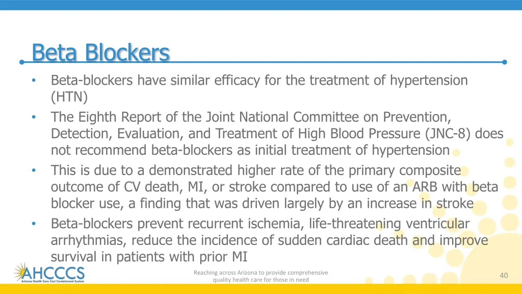 beta blockers beta blockers have similar efficacy