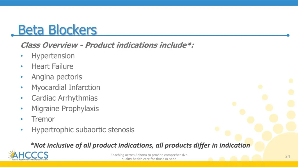 beta blockers class overview product indications