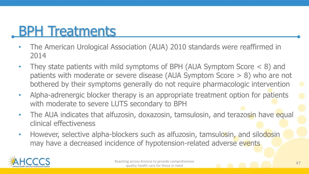 bph treatments the american urological