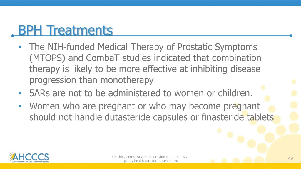 bph treatments the nih funded medical therapy