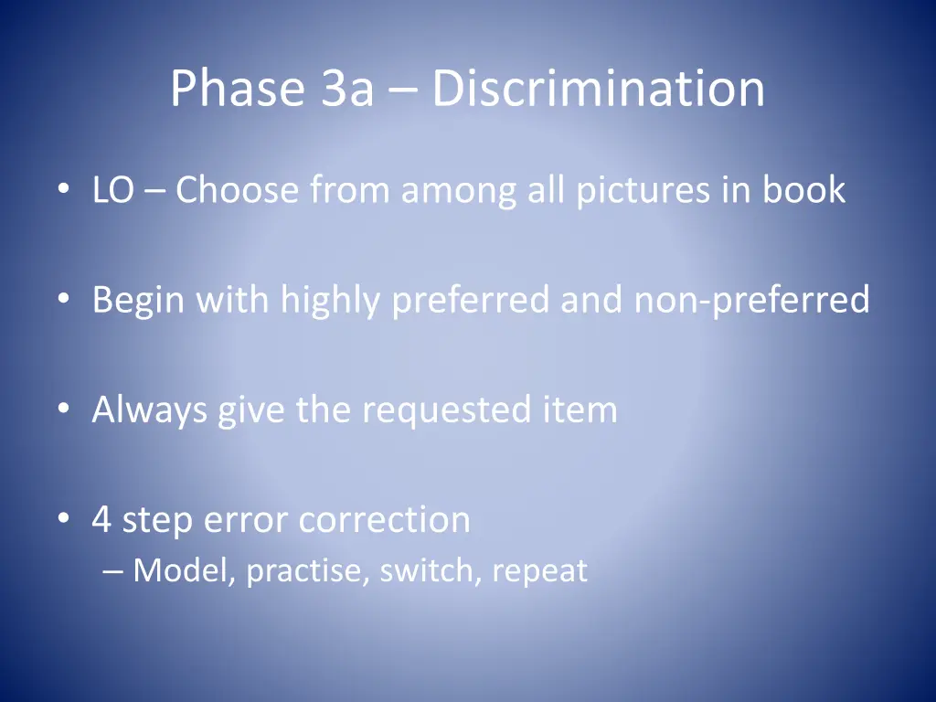 phase 3a discrimination