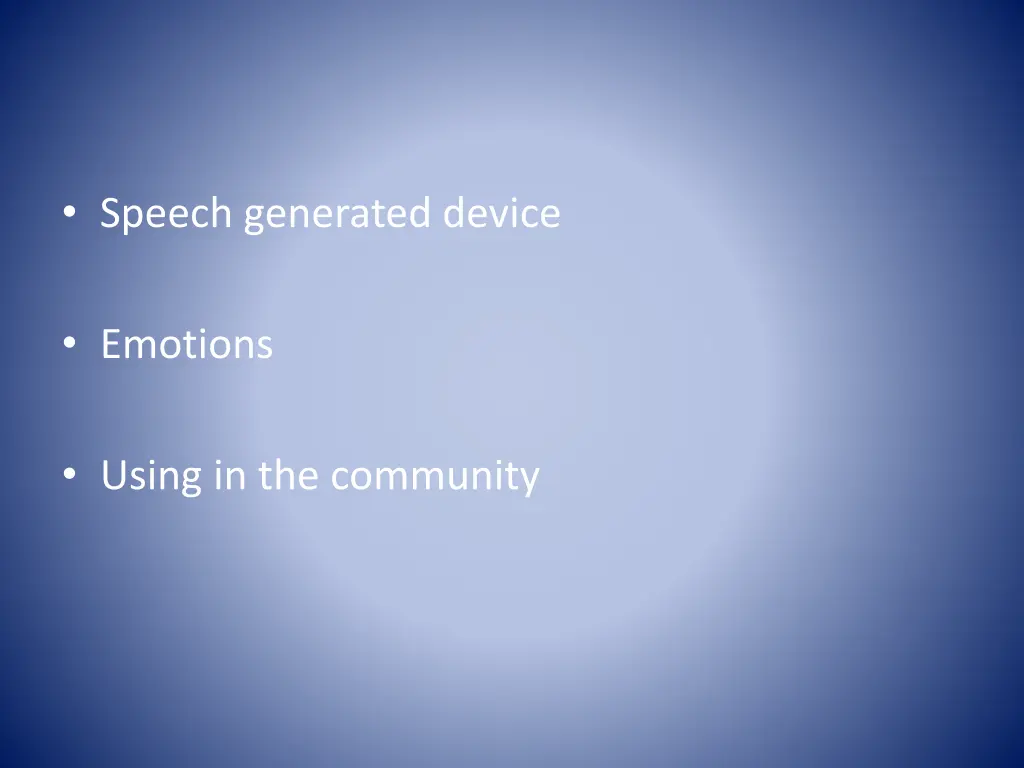 speech generated device