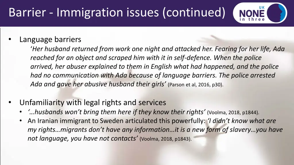 barrier immigration issues continued