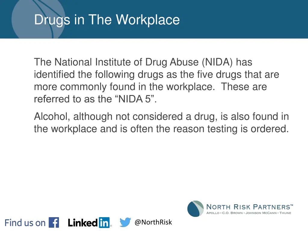 drugs in the workplace