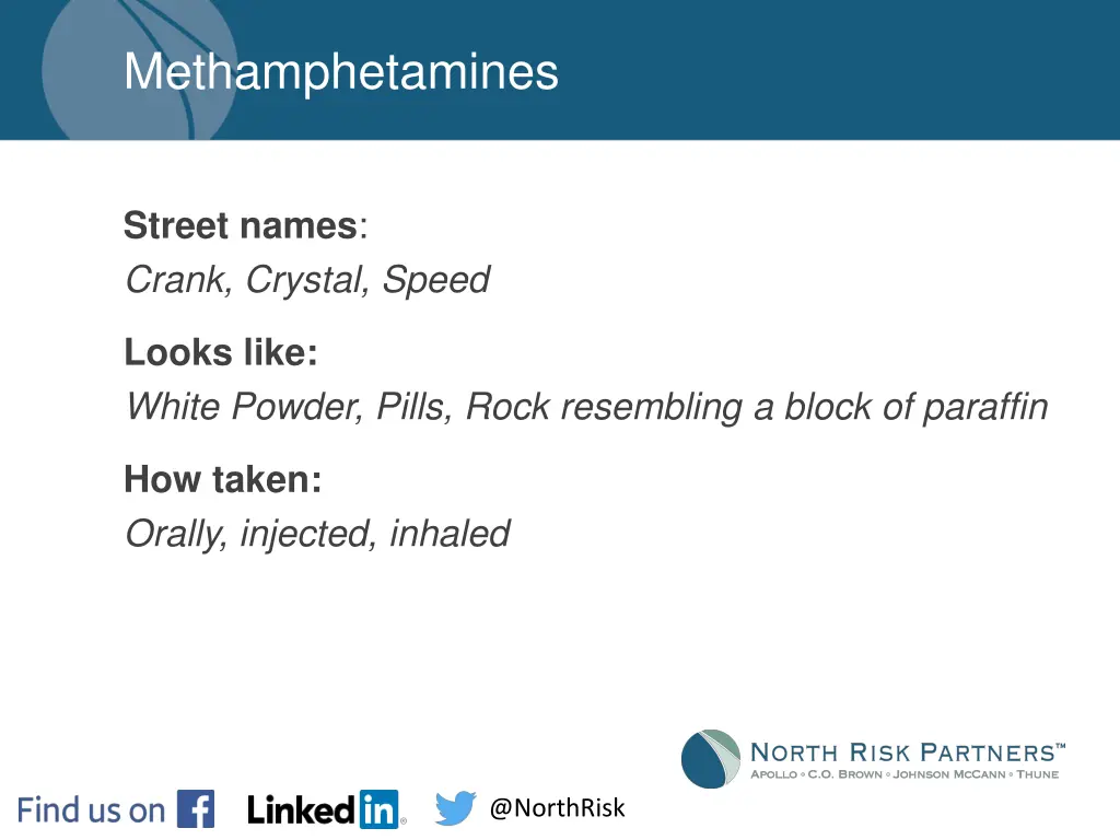 methamphetamines