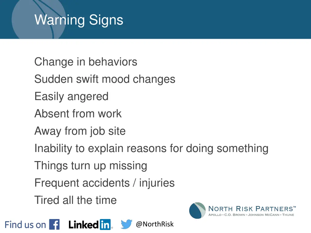 warning signs