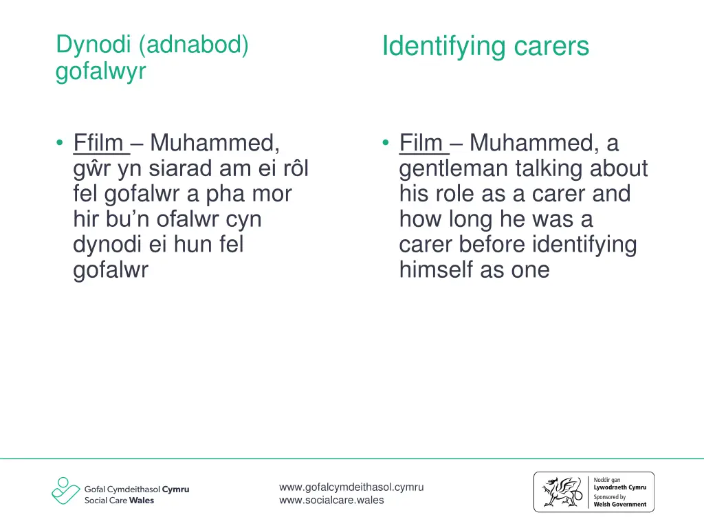 identifying carers