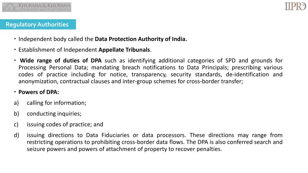 regulatory authorities