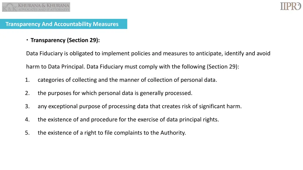 transparency and accountability measures