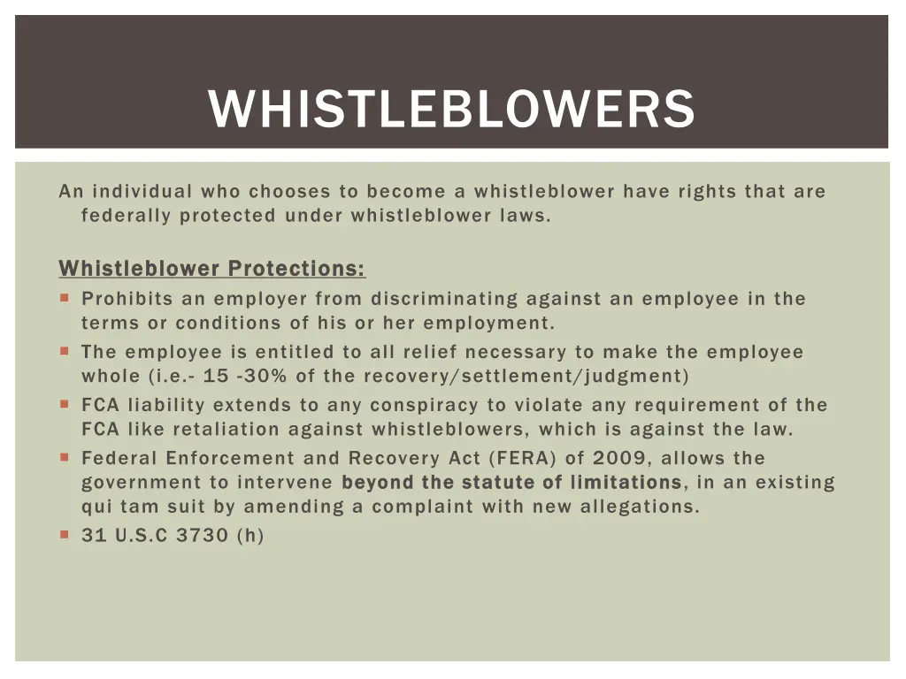 whistleblowers