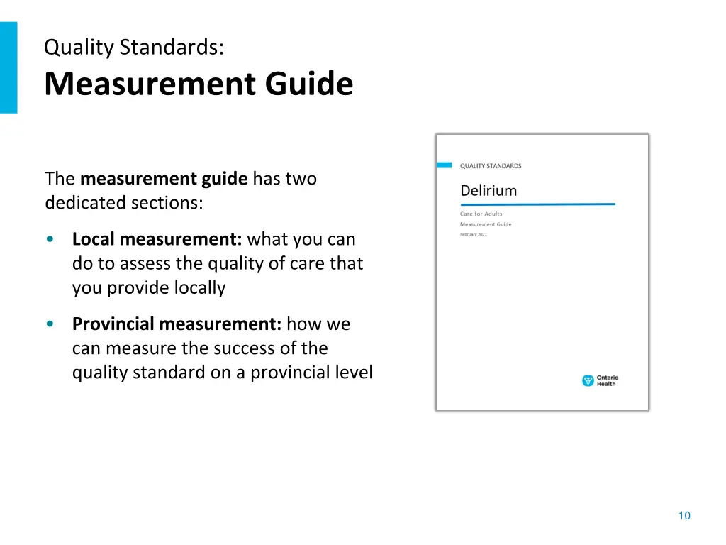 quality standards measurement guide