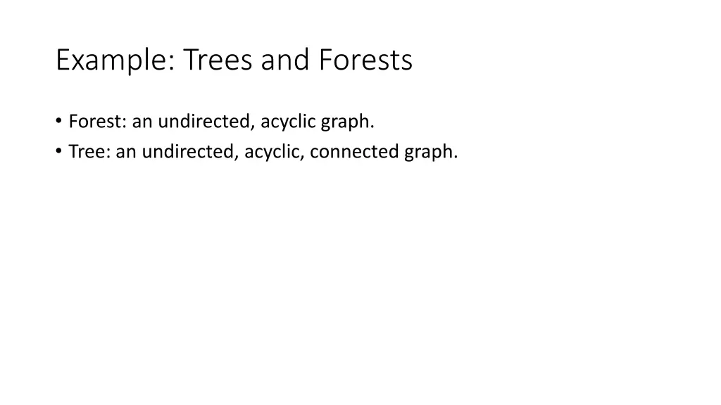 example trees and forests 1