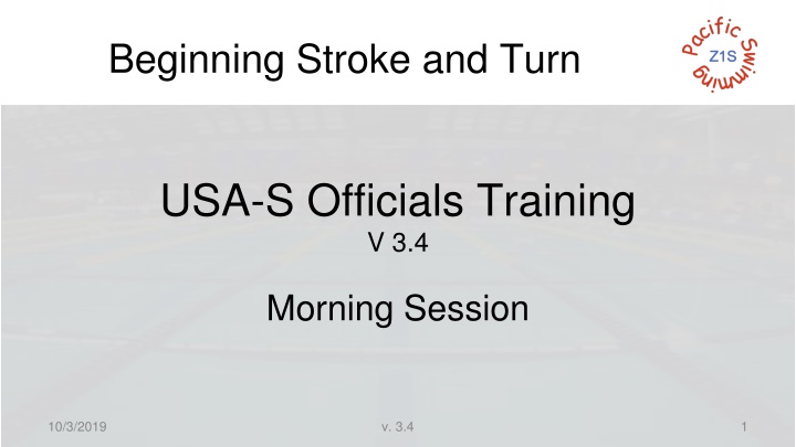 beginning stroke and turn