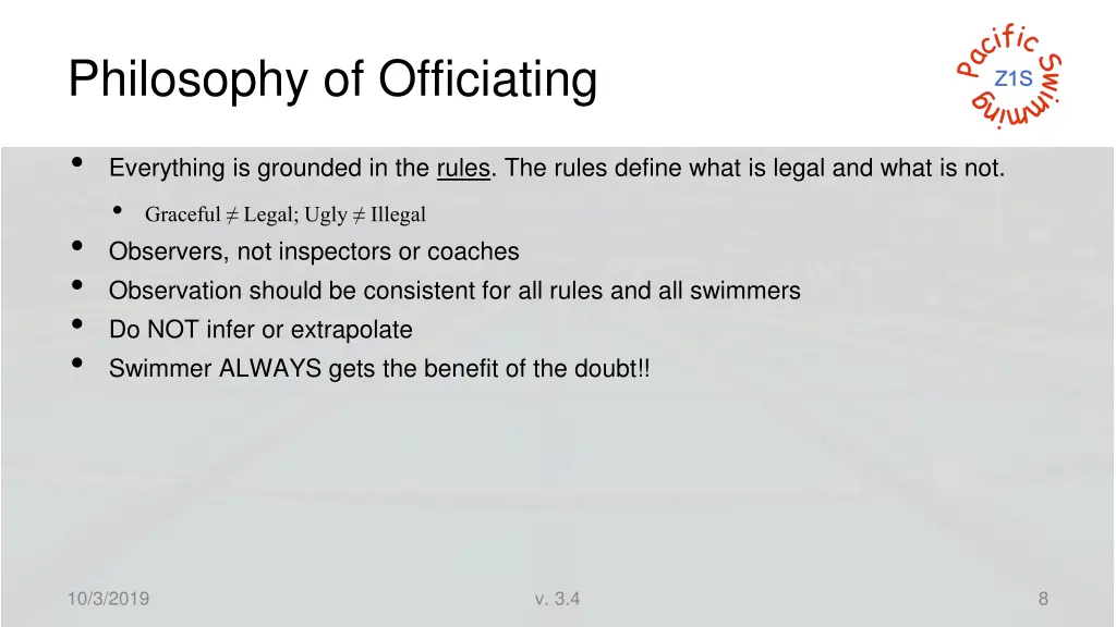 philosophy of officiating