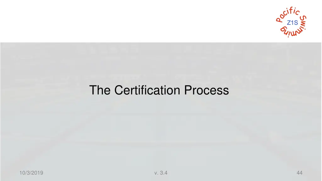 the certification process