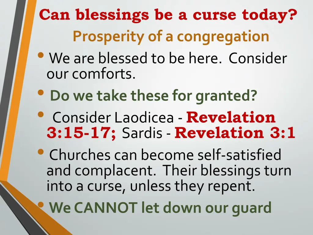 can blessings be a curse today prosperity