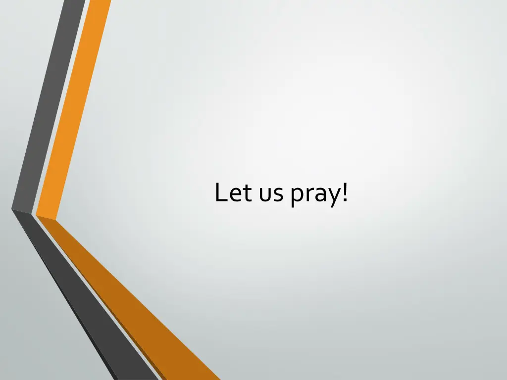 let us pray