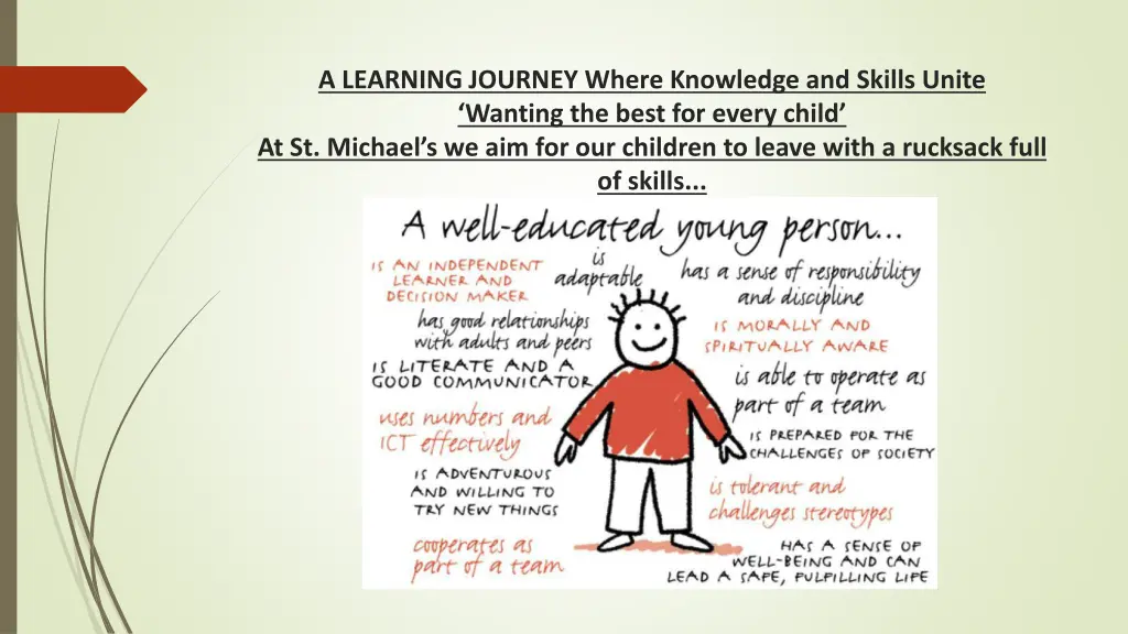 a learning journey where knowledge and skills