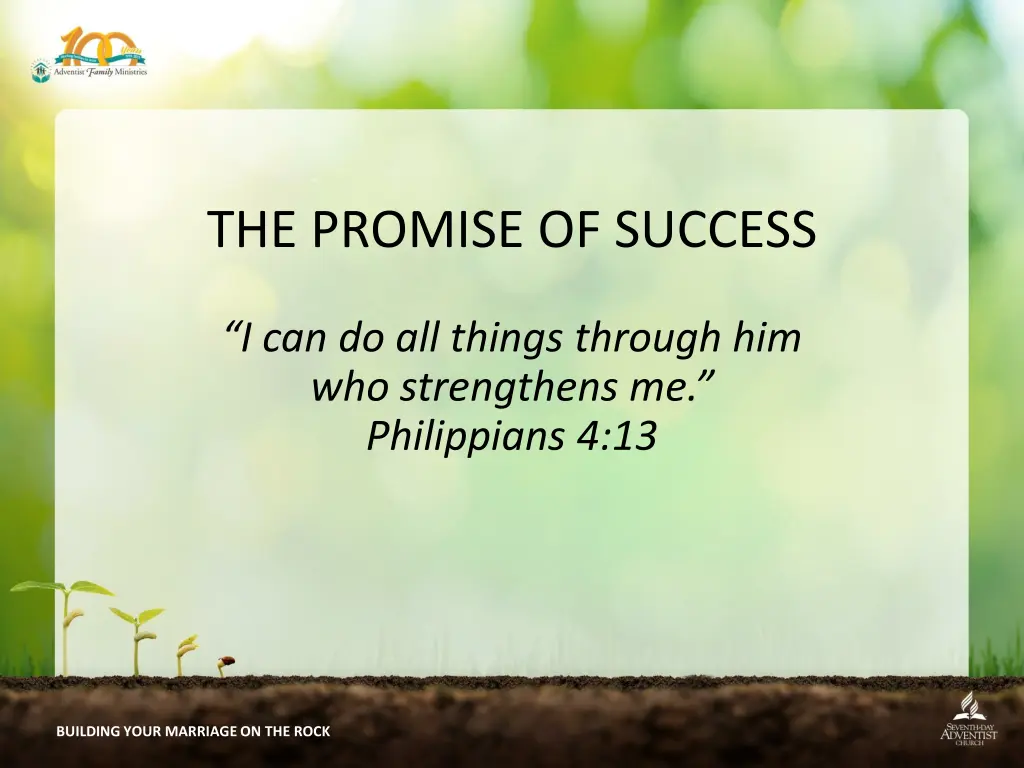 the promise of success