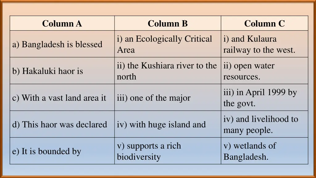 column a 3