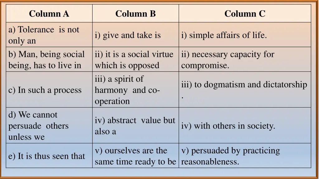 column a 6