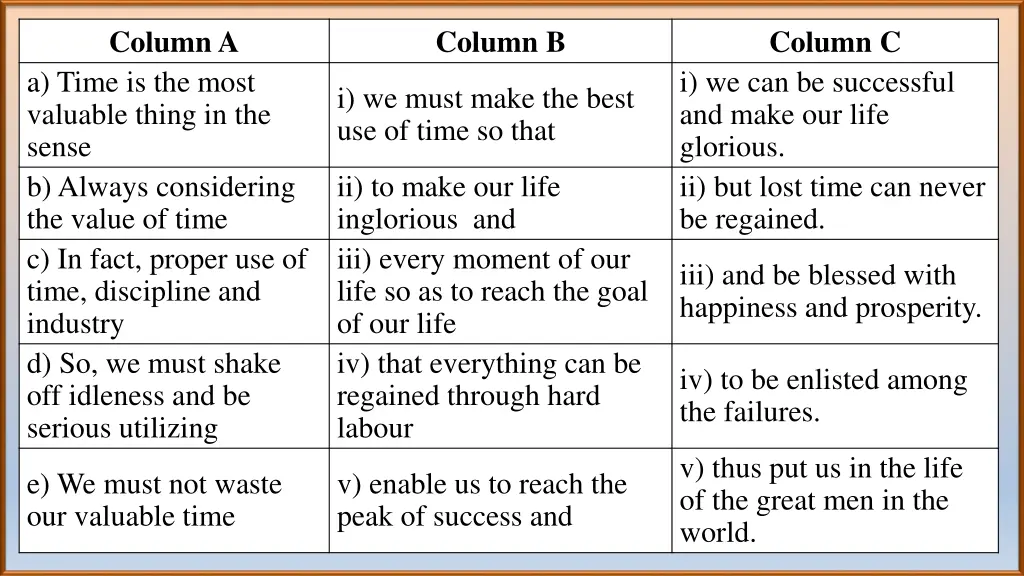 column a 7