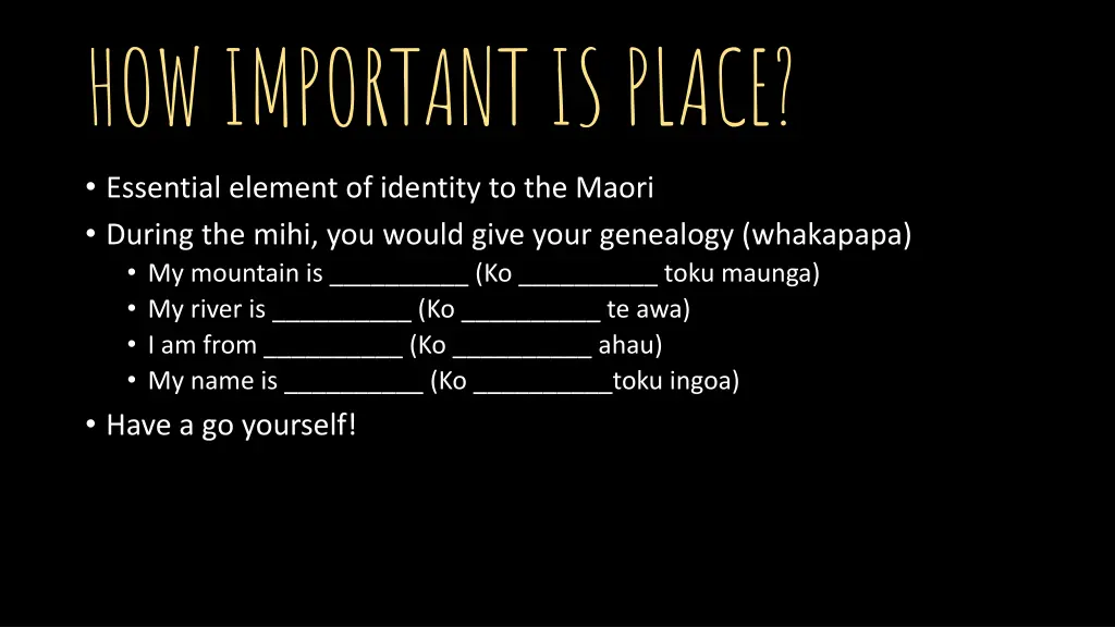 how important is place