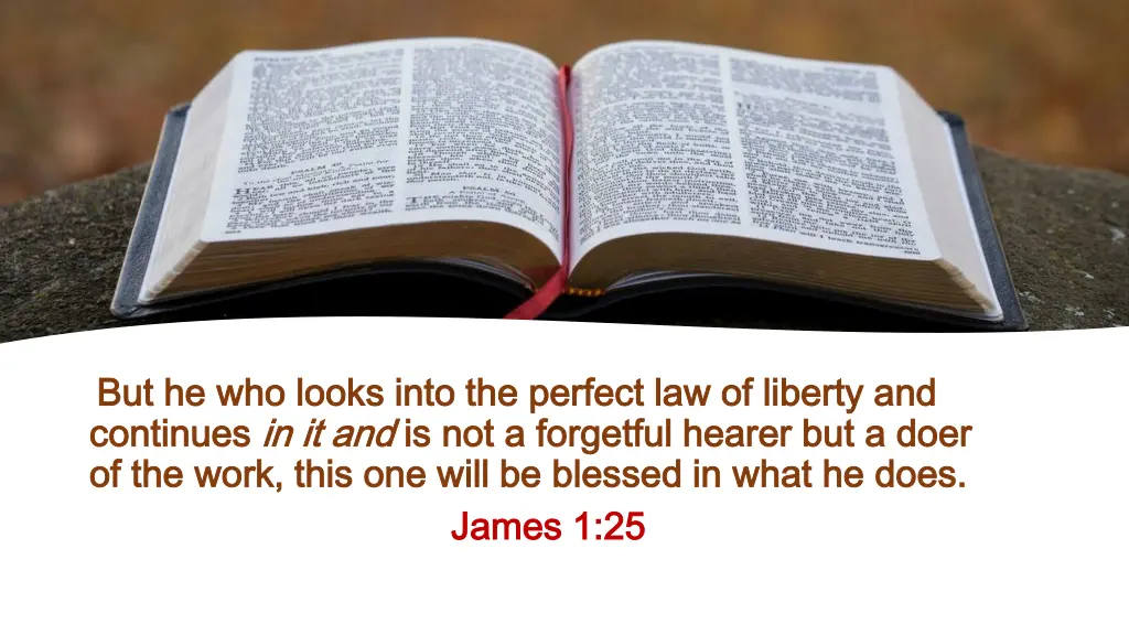 but he who looks into the perfect law of liberty