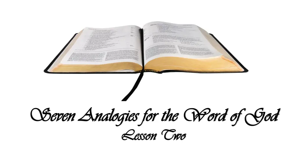 seven analogies for the word of god seven