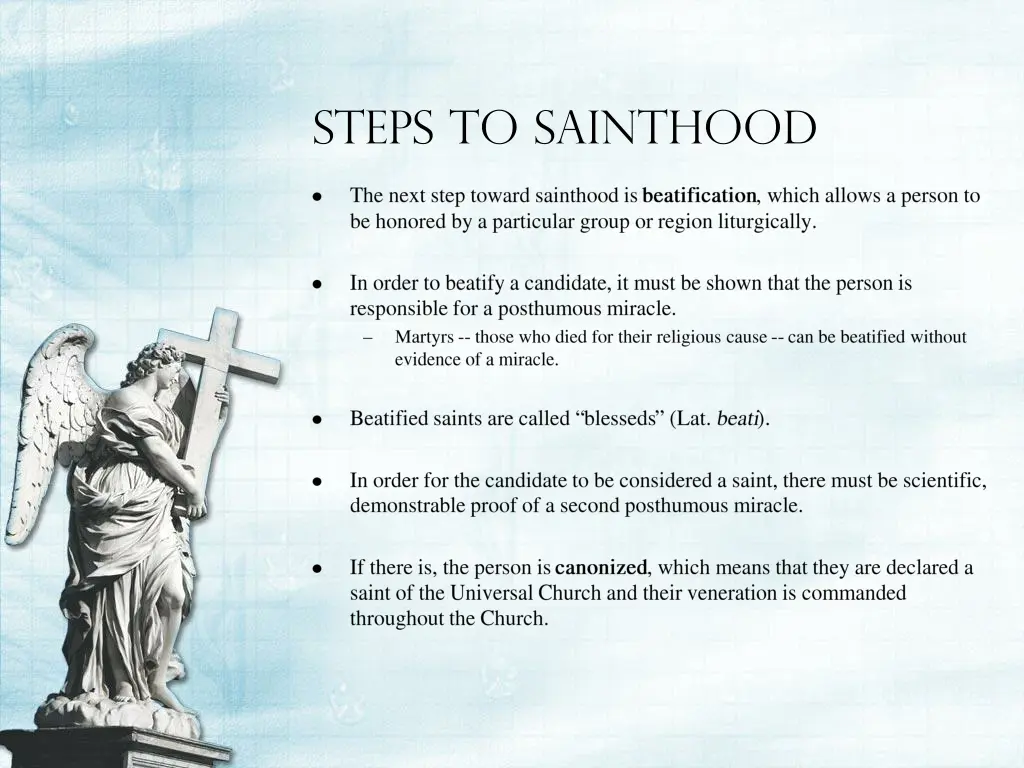 steps to sainthood 1