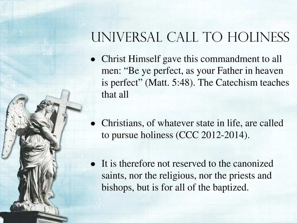 universal call to holiness