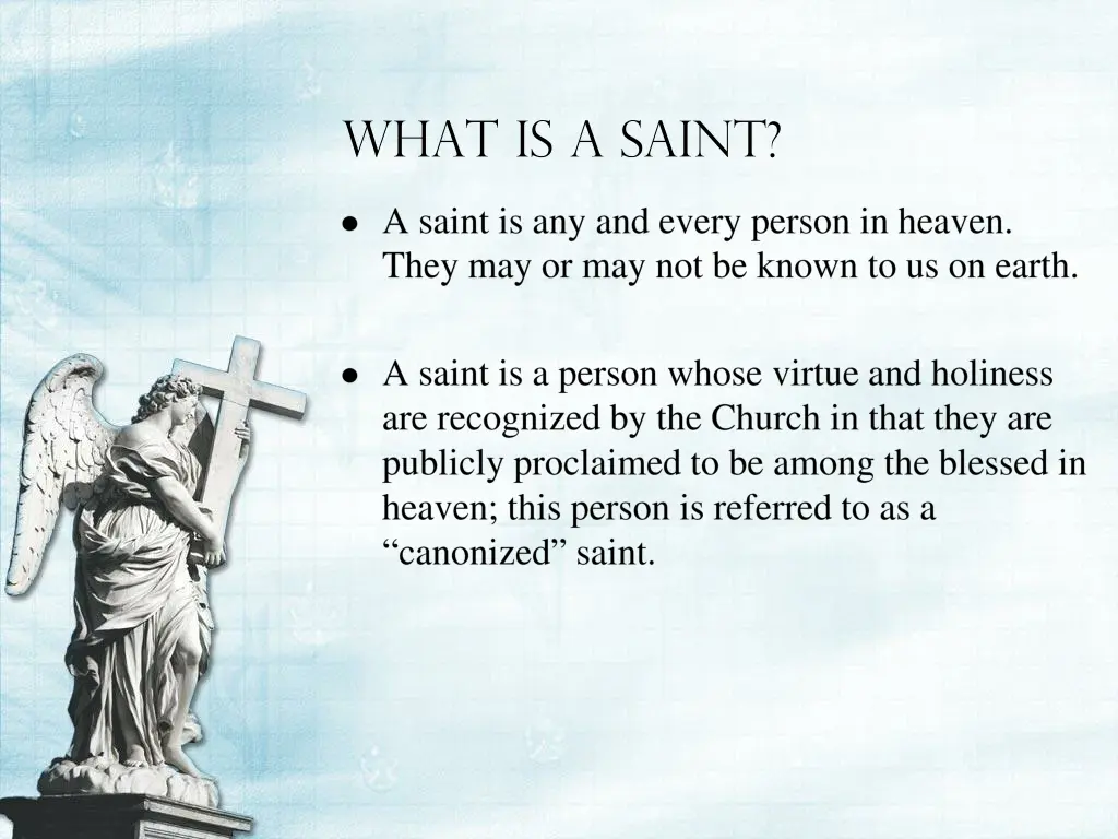 what is a saint