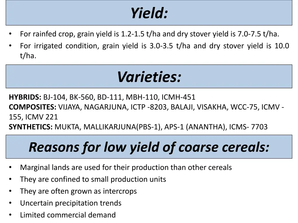 yield