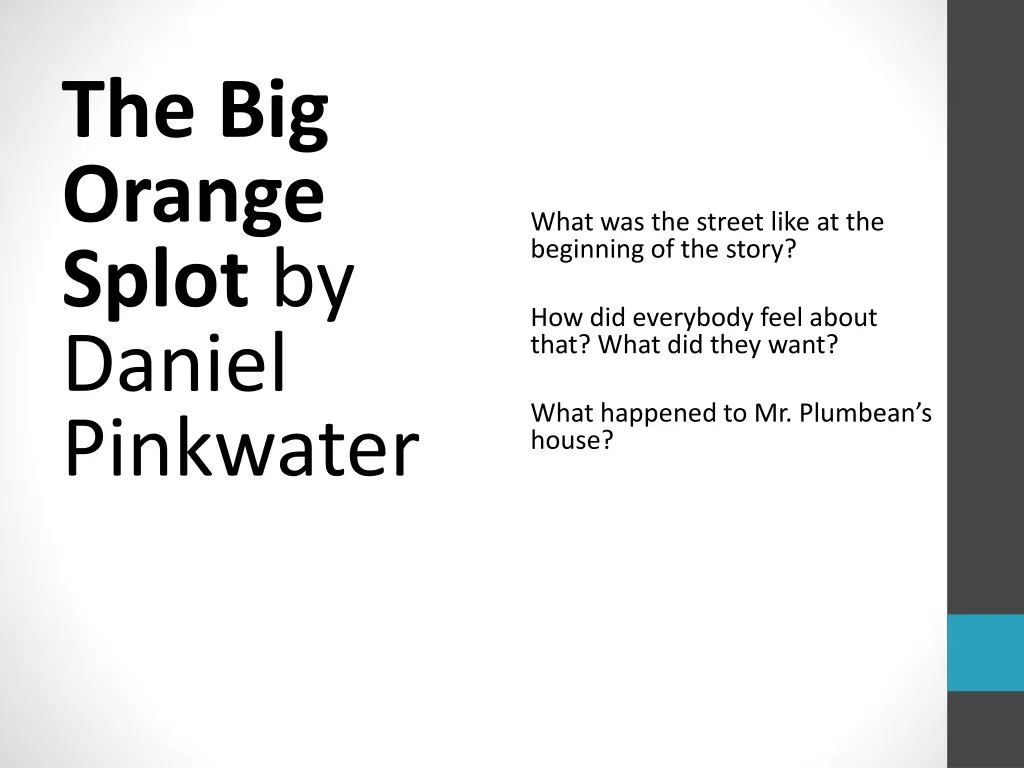 the big orange splot by daniel pinkwater