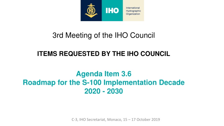 3rd meeting of the iho council