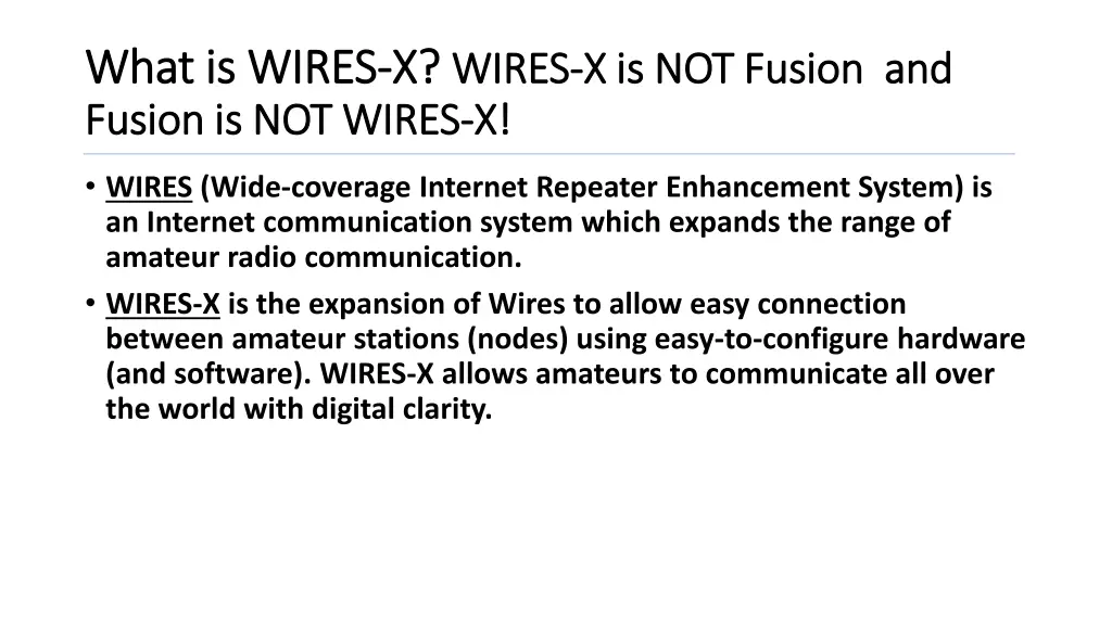 what is wires what is wires x fusion is not wires