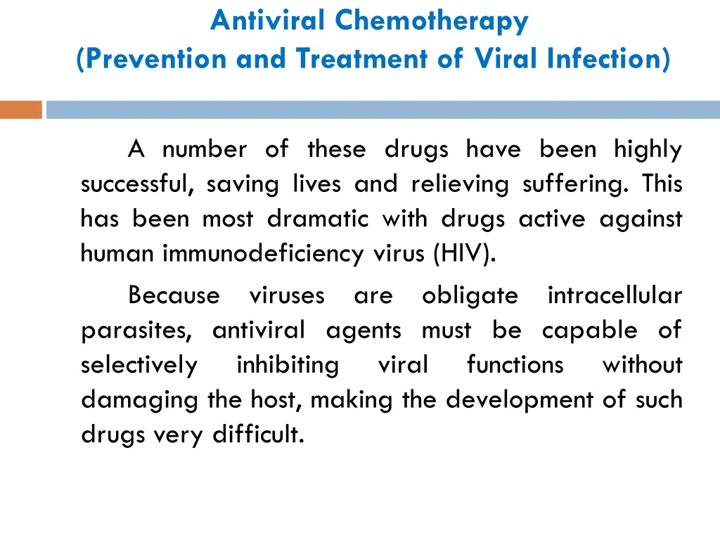 antiviral chemotherapy prevention and treatment 1