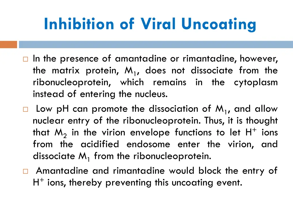 inhibition of viral uncoating 1